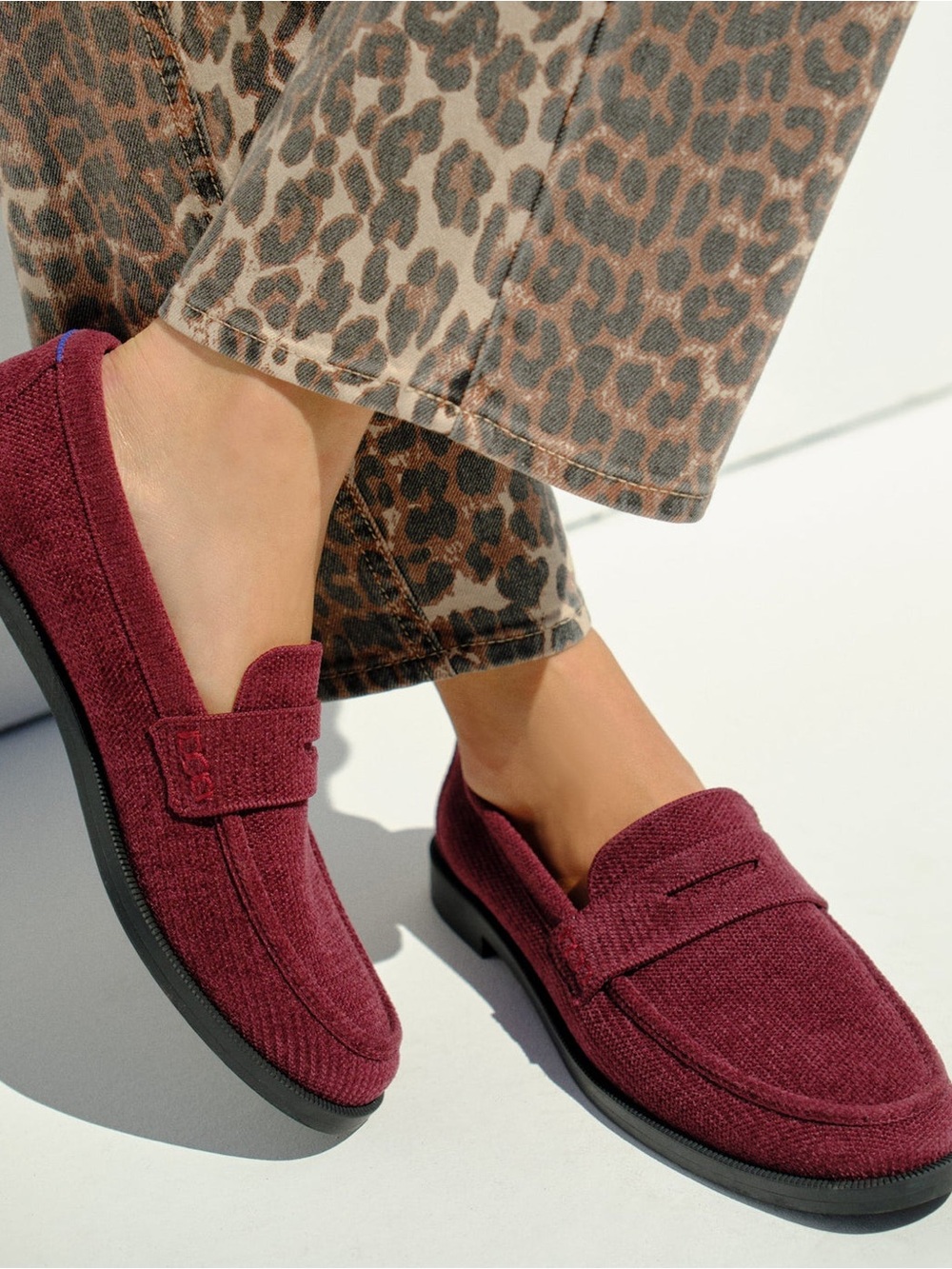 NIB Rothy's Penny Loafer in ReVelvet Syrah 🍂Burgundy Suede-like, gorgeous color!